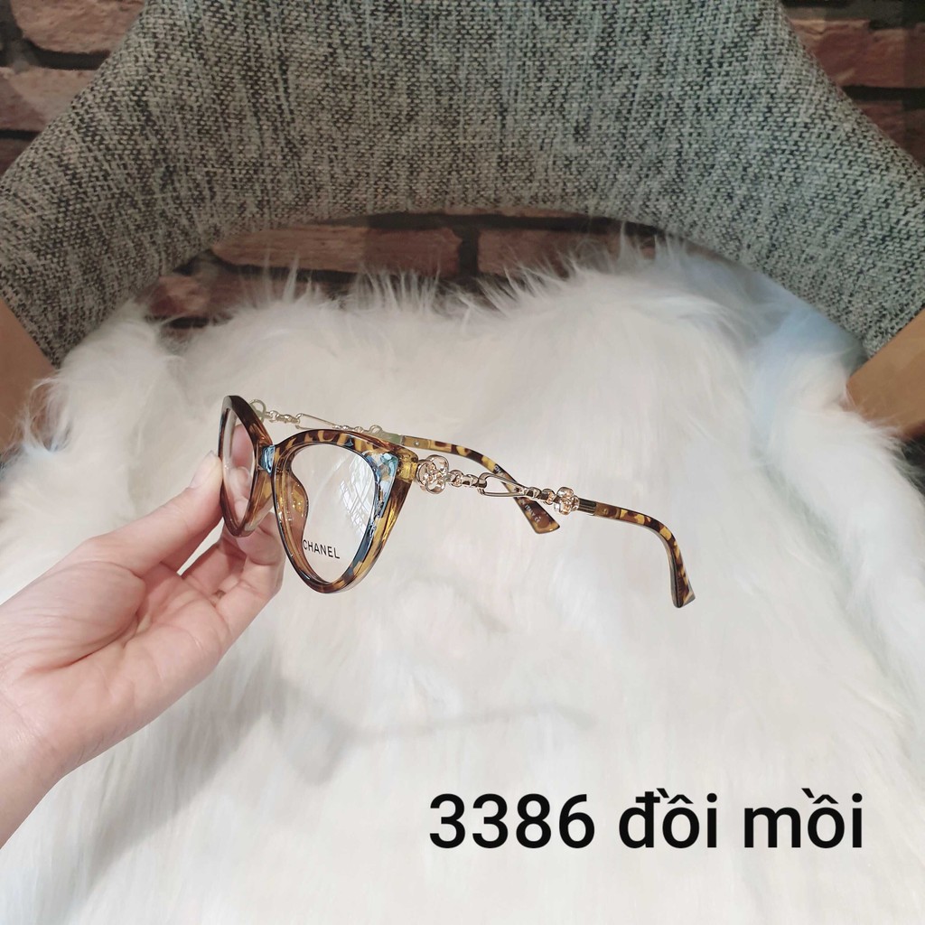 Gọng kính cận mắt mèo càng kim loại, kính mắt mèo thời trang tuổi teen nữ 3386 | BigBuy360 - bigbuy360.vn
