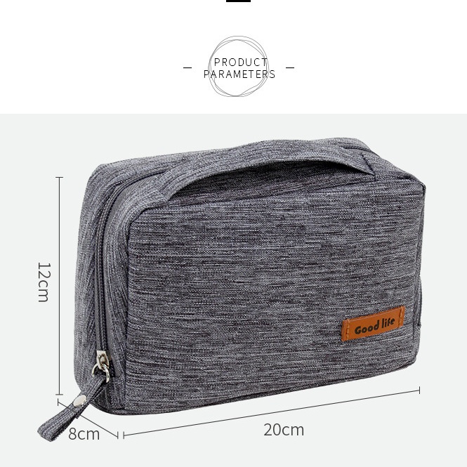 Túi đựng phụ kiện công nghệ tiện ích, phụ kiện điện thoại, túi công nghệ, cáp sạc tai nghe ( kích thước 20x12x8cm)