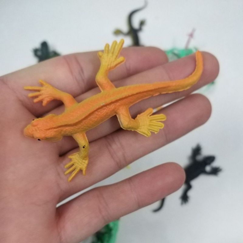 Bộ 12 đồ chơi Tắc Kè Safari hoang dã  Mô hình tắc kè thằn lằn nhựa giả New4all ANIMAL WORLD cho bé trên 3 tuổi