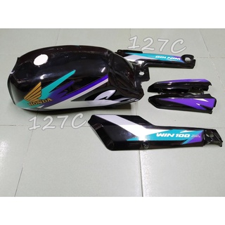 [HCM] Combo bộ Bình xăng lớn & Cốp lớn + nhỏ Win 100cc (Đen/ Đỏ)