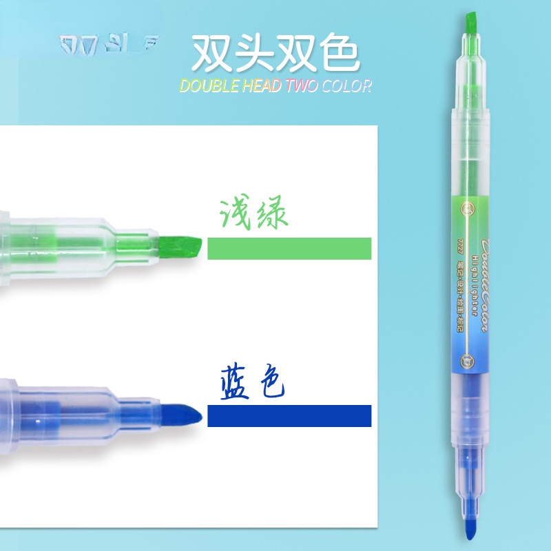 Set 6 Bút Đánh Dấu Hai Đầu Hai Đầu Nhiều Màu Sắc Dành Cho Học Sinh