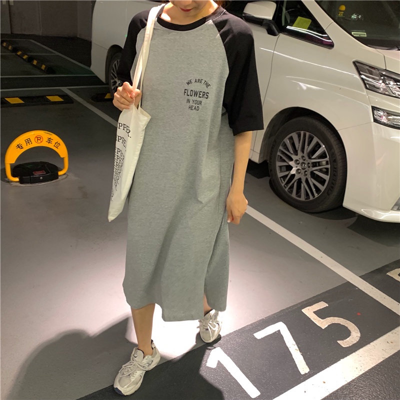 Đầm Perty vải thun cotton ngắn tay thời trang dành cho nữ