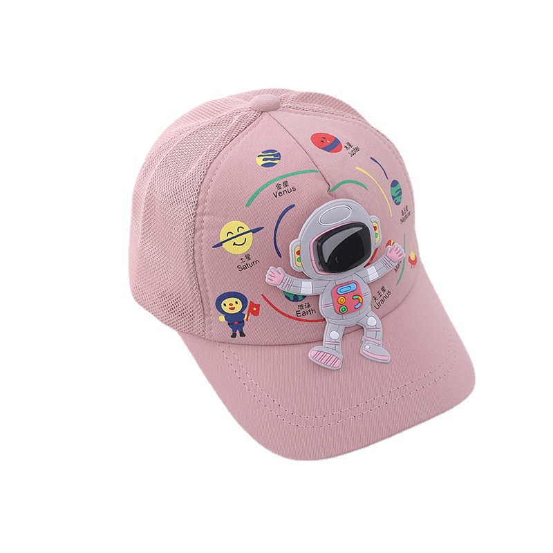 Mũ Lưỡi Trai Phối Lưới Mỏng Họa Tiết Hoạt Hình Thời Trang Mùa Hè Cho Bé 2022