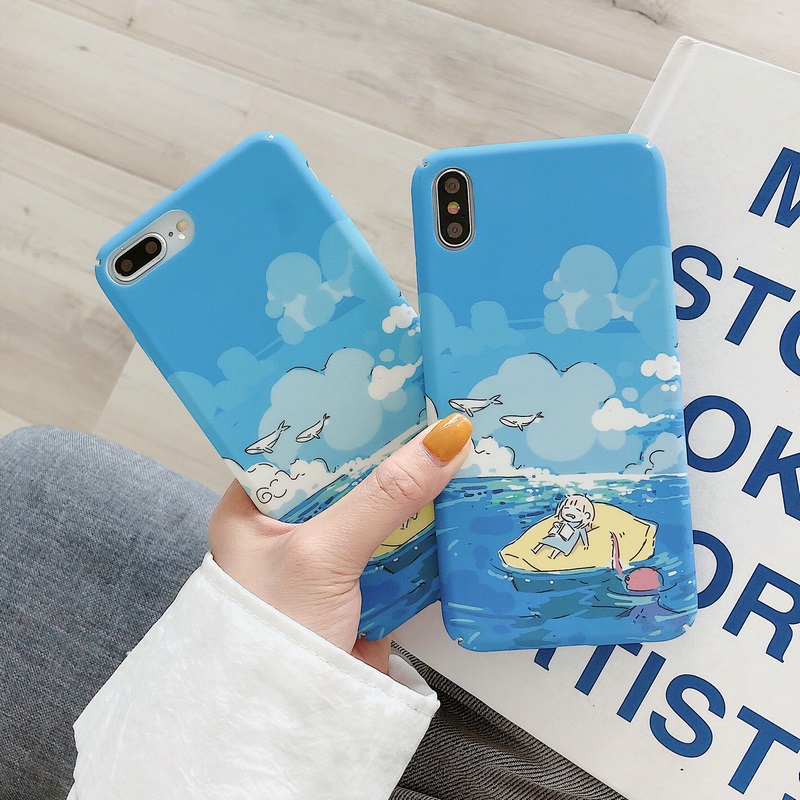 Ốp Lưng Họa Tiết Hình Cô Gái Dễ Thương Cho Iphone 12 Mini 11 Pro X Xr Xs Max Se 2020 6 6s 7 8 Plus