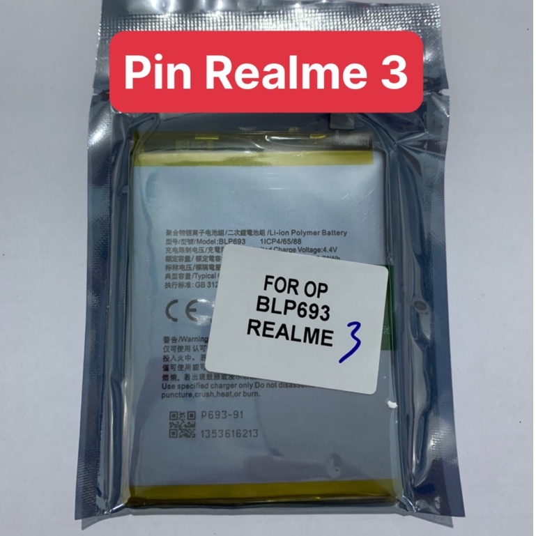 pin realme 3 / BLP693 pin zin 4230mAh