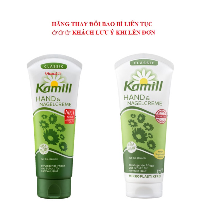 Kem dưỡng da tay và móng tay Kamill – Nội địa Đức