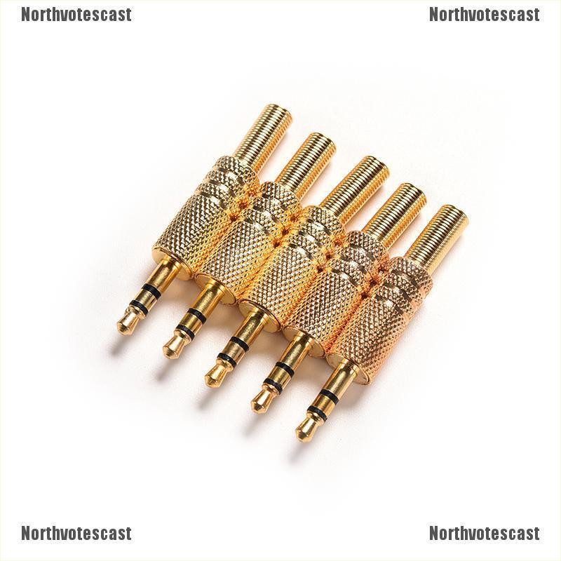 Set 5 Đầu Nối Jack Âm Thanh 3.5mm