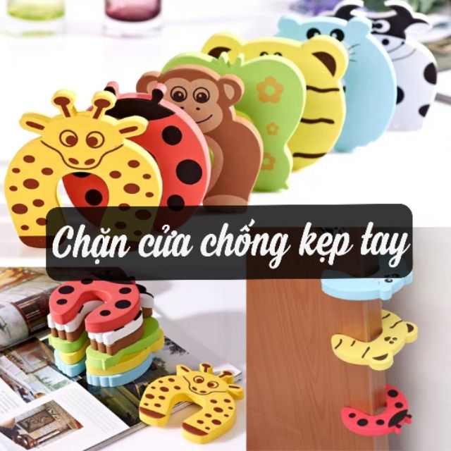 MÚT XỐP Chặn cửa chống kẹp tay, an toàn cho bé( mẫu giao ngẫu nhiên)