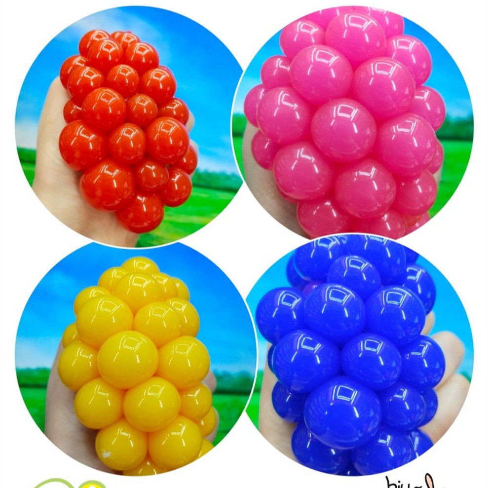 [LOẠI TO] Trứng Lưới Slime - Nho Trút Giận- Quả Bóng Lưới Slime - Stress Ball