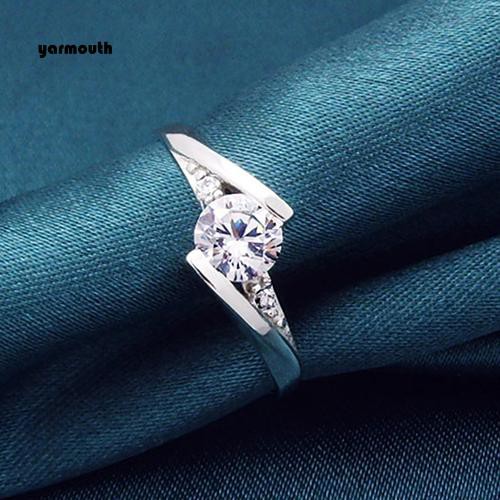 Nhẫn Xi Mạ BạC 925 ĐíNh Đá Zircon 6-9