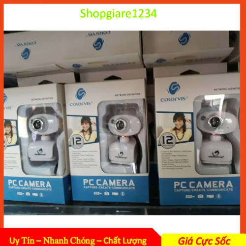 Webcam Colorvis ND80 -Có Mic, Cổng USB tự nhận không cần driver -Siêu rõ nét (Full Box) - Hàng chính hãng, Full Box