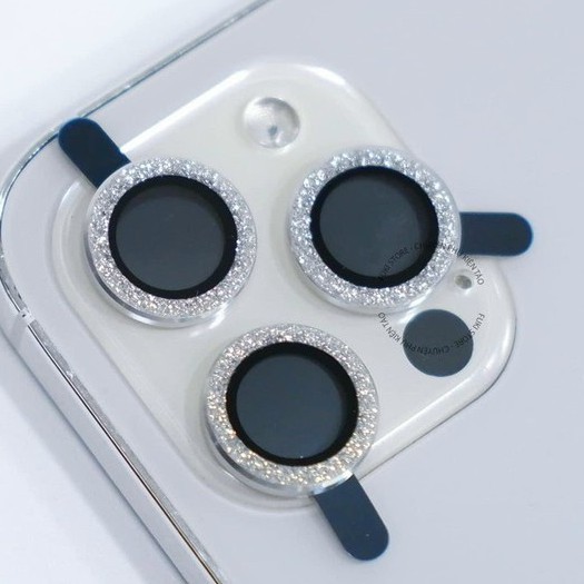 Bộ miếng dán Bảo Vệ camera Nhũ Diamond Dành Cho 11 Pro/11 proMax/12 PRO/12 proMAX/13pro/13Promax