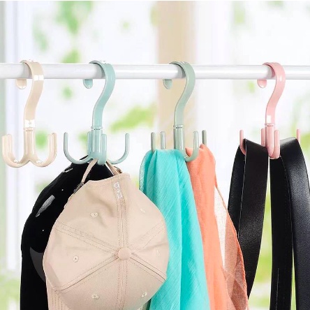 Móc Nhựa Xoay 4 Chấu Tiện Dụng, Phơi Đồ Dùng