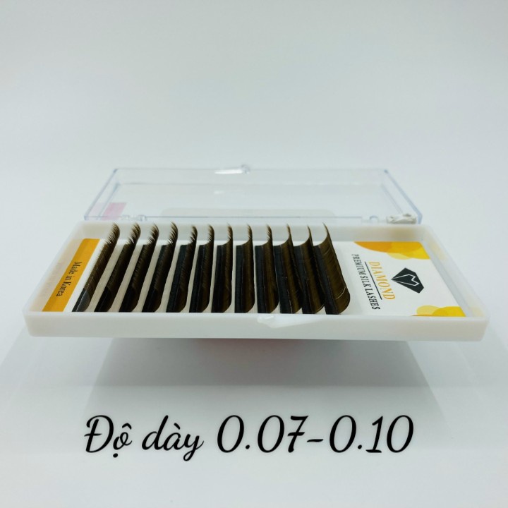 Mi Nâu 0.07 - 0.10 Độ Cong CC C D keo nối mi_dụng cụ nối mi_Belashsupply