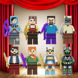 Mô Hình Lego Nhân Vật Hoạt Hình Trong Game Minecraft