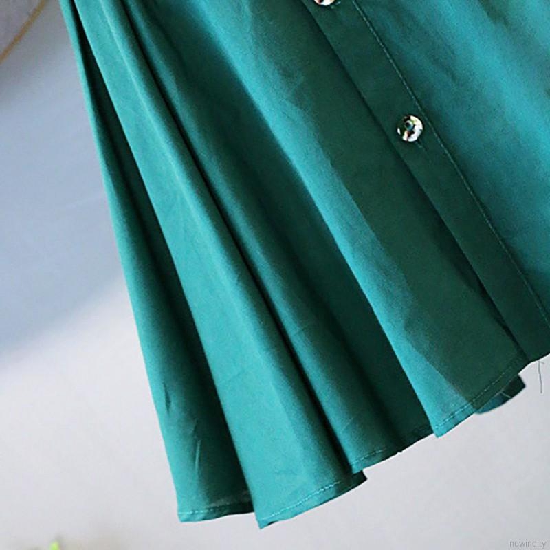 Đầm Cotton Sát Nách Phong Cách Hàn Quốc Cho Bé Gái