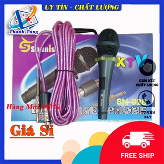 Micro có dây karaoke shunison sn-928 hàng chính hãng, tiếng hát trong & rõ ràng, dây dài trên 5m