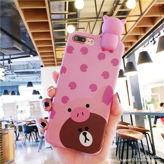 Case ốp lưng iphone 6/6s/7/8/x 6/7/8 plus silicon gấu leo