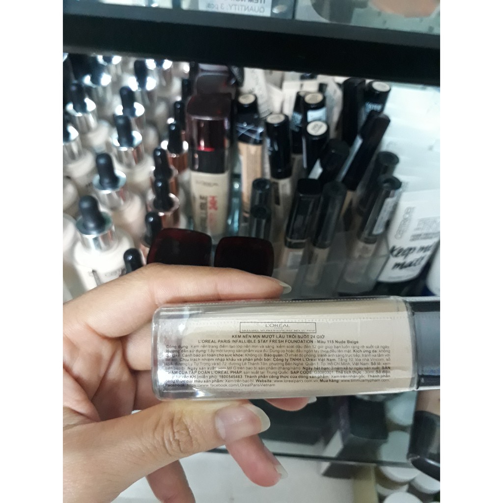 Kem Nền L'Oreal Infallible 24H Fresh Wear - cho da khô, da thường