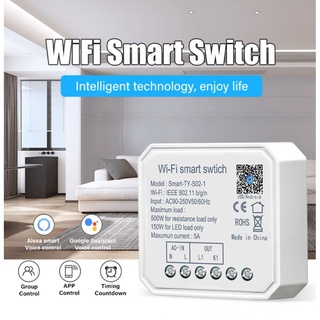 Ready Tuya WiFi Smart Switch Module 1/2 Gang Wireless Remote Switch APP/Voice Control Work With Smart Life Alexa Google Home smar