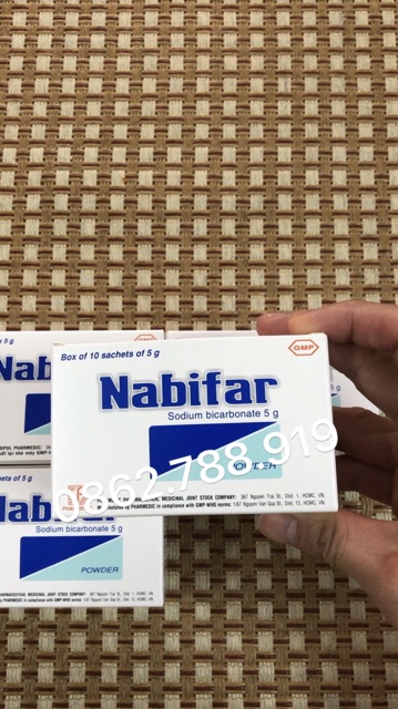 Muối Rửa Vệ Sinh Phụ Nữ Nabifar. Hộp 10 gói