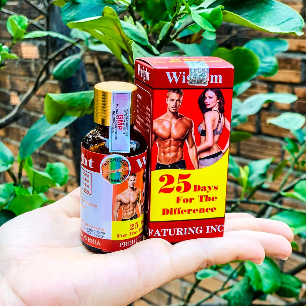 Vitamin Tăng Cân Wisdom Weight Chính Hãng Indonesia, tăng cân 3-5kg tự nhiên, Tem kiểm định mã vạch chính hãng