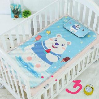 Chiếu lụa điều hòa cho bé (tặng 1 gối thảo dược)