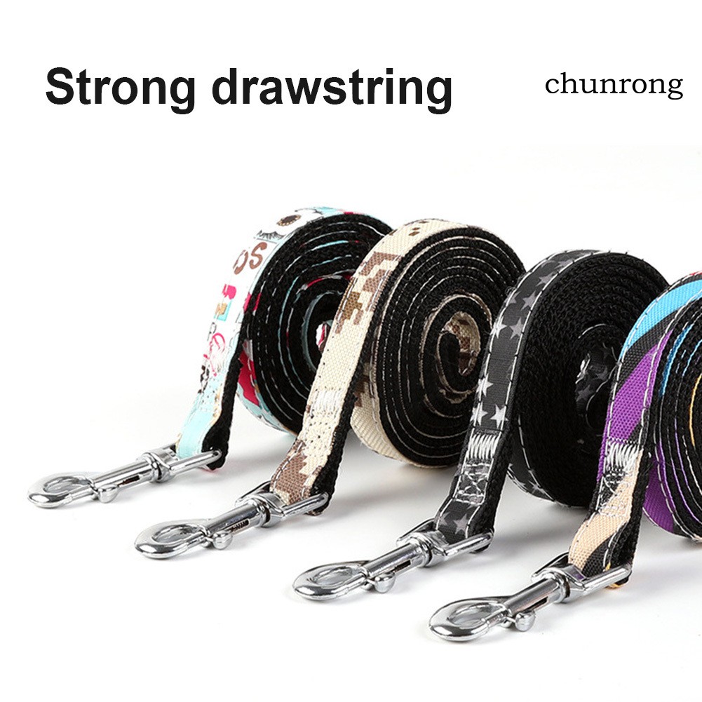 Cr Dây Dắt Thú Cưng Đi Dạo Bằng polyester Họa Tiết Hoạt Hình Dễ Điều Chỉnh