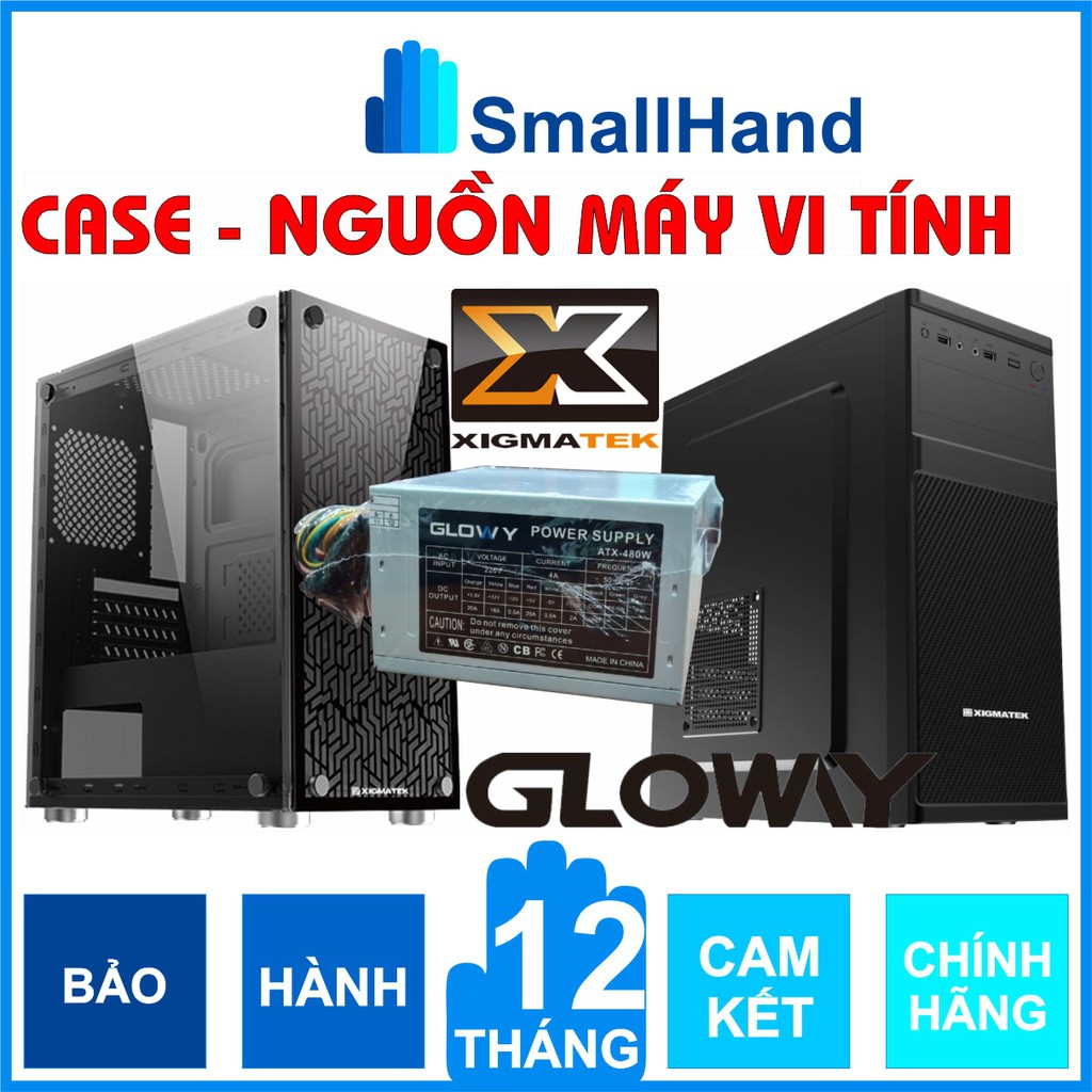 Vỏ case cho PC ( Micro-ATX / ATX / ITX ) – Nguồn máy vi tính 480W – Chính hãng các thương hiệu Gloway – Xigmatek