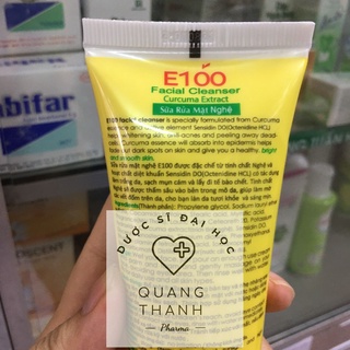 Sữa rửa mặt Nghệ E100 tuýp 100g
