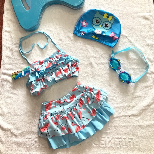 Bikini 2 mảnh xanh cho bé yêu