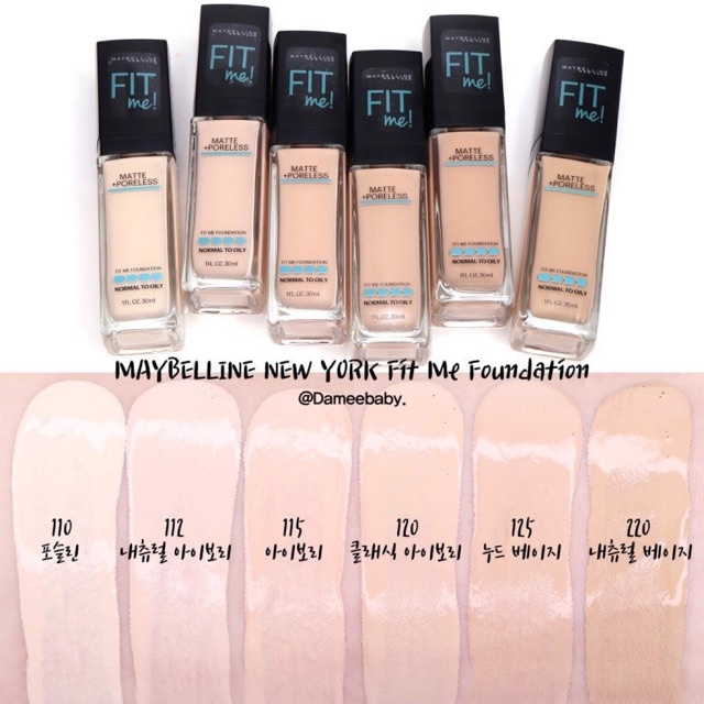 Kem nền Fit Me Maybelline không vòi 30ml