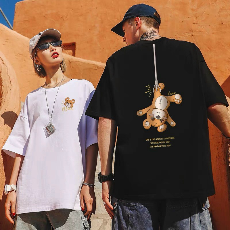 Áo thun tay lỡ unisex essentials áo phông form rộng nữ nam oversize Andiman vải cotton - Royal Shop