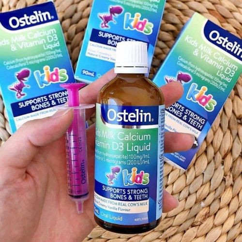 Canxi và Vitamin D3 dạng nước của Ostelin cho bé từ 7 tháng đến 13 tuổi ( Ostelin 90ml )