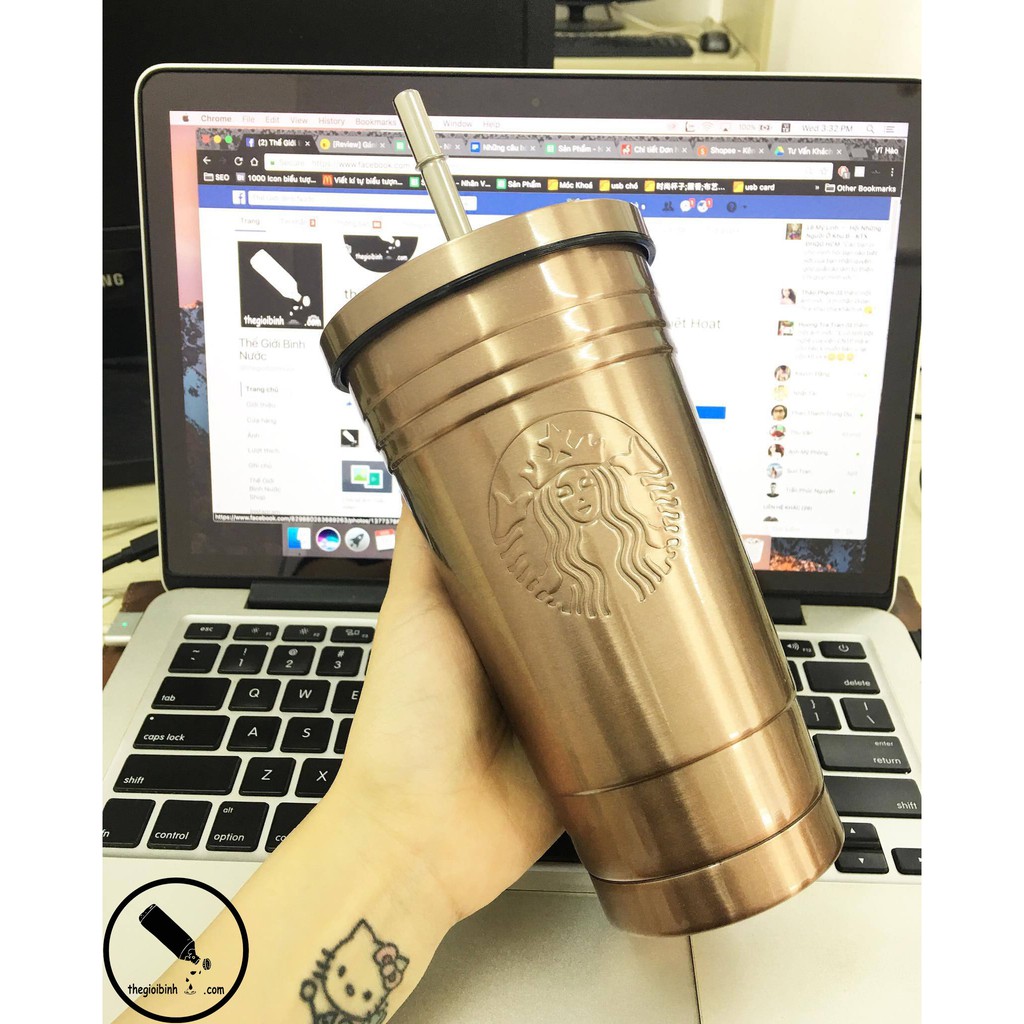 Ly StarBucks Cold Cup Siêu Sang Trọng B183