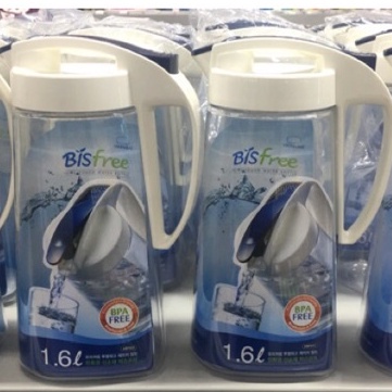 Bình Nước Lock&amp;Lock ABF631 ABF632, Bình Đựng Nước Nhựa Tritan Bisfree One Touch 1.6L 2L Katigiadung