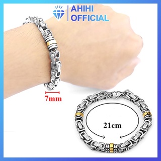 Lắc tay nam thời trang inox cao cấp rẻ đẹp titan thép không gỉ kiểu ziczac vạn lý trường thành ahihi.official PTLTNA120