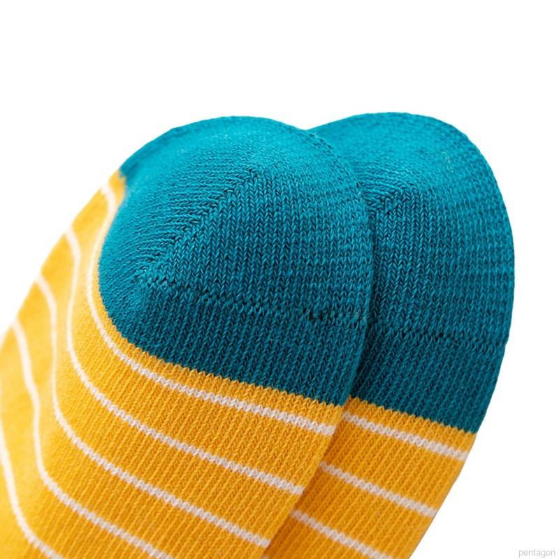 Set 5 đôi tất cotton mềm thoáng khí in hình khủng long hoạt hình cho bé trai từ 1-12 tuổi