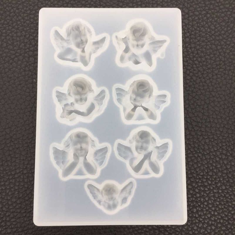 [Hàng mới về] Khuôn tạo hình thiên thần nhỏ làm trang sức DIY bằng silicon