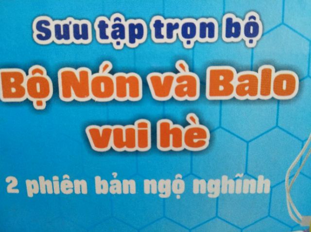 Bộ nón và balo cho bé !!!