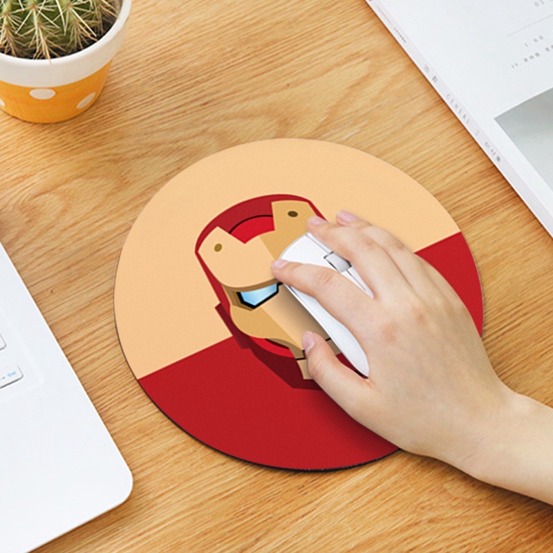 Miếng Lót Chuột Hình Tròn In Hình Hoạt Hình 20 Kiểu