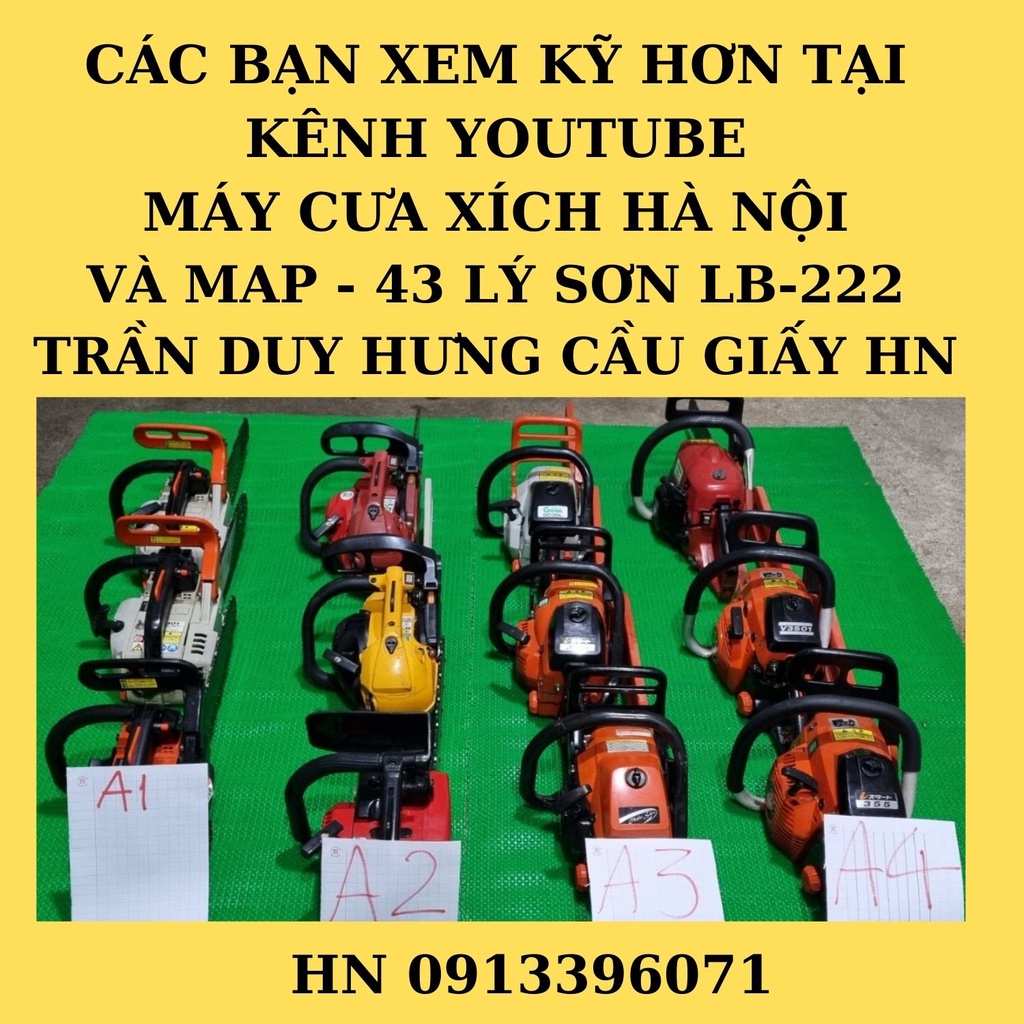 Máy cưa xích chạy xăng