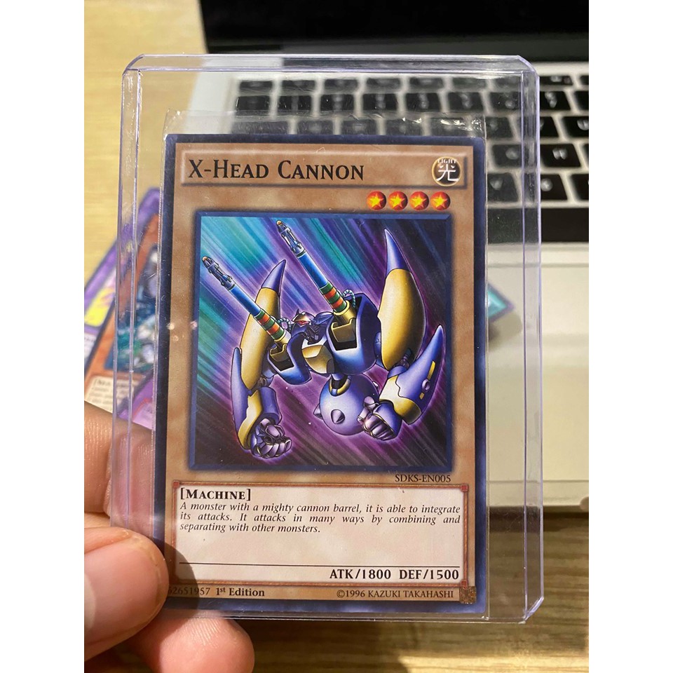 Lá bài thẻ bài Yugioh X Head Cannon - Tặng bọc bài nhựa bảo quản