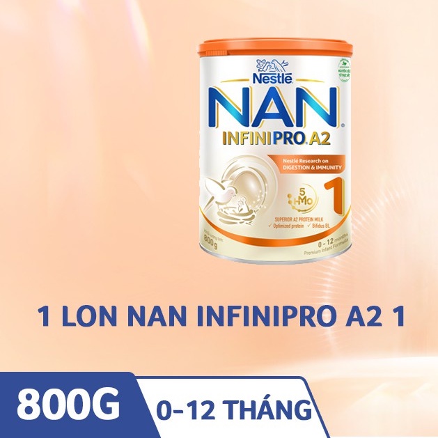 Sản phẩm dinh dưỡng công thức Nestlé NAN INFINIPRO A2 1 800g