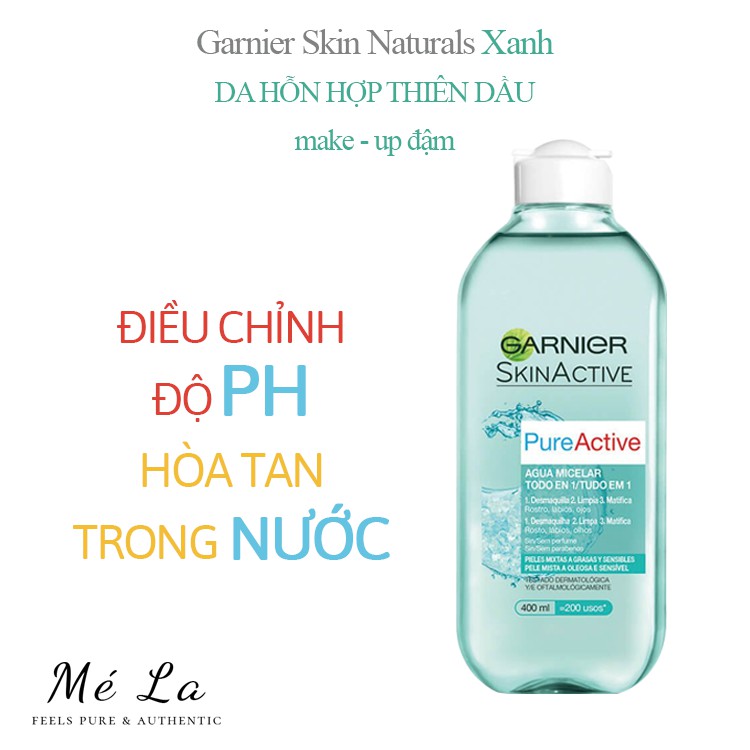 ✅[CHÍNH HÃNG] Nước Tẩy Trang Garnier Micellar Water Tẩy Sạch Sâu Lớp Trang Điểm 400ml | BigBuy360 - bigbuy360.vn