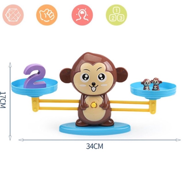 Đồ chơi cân bằng toán học Monkey cho bé