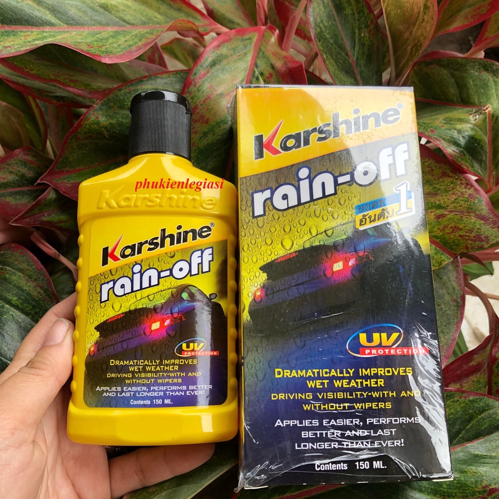 chống bám nước trên kính xe Karshine Rain off thumbnail