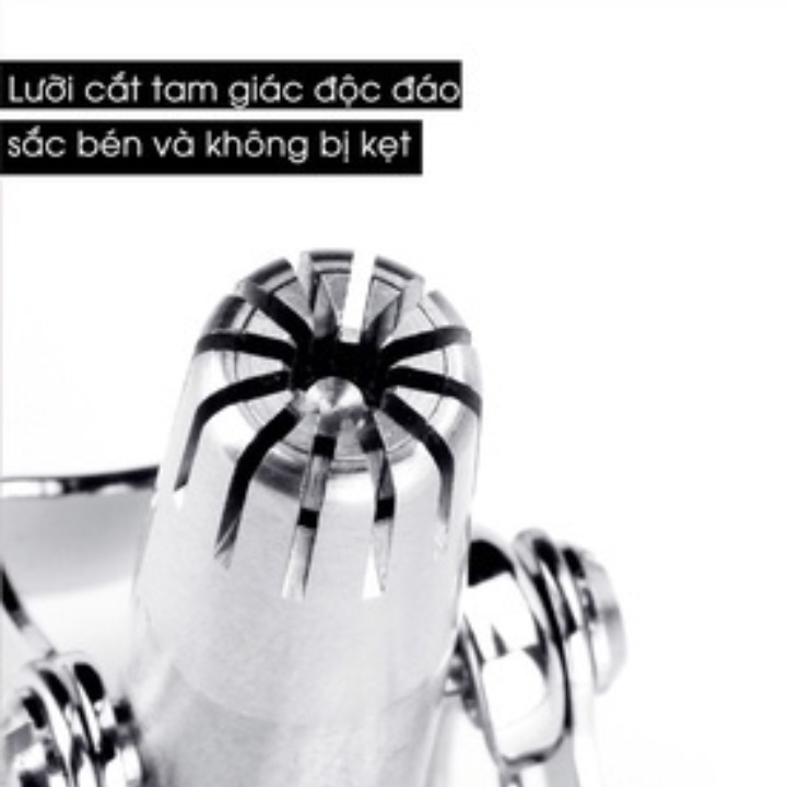 Máy cắt lông mũi - Dụng cụ cắt tỉa lông mũi bằng thép cắt nhanh lưỡi bén không đau kèm hộp đựng cao cấp