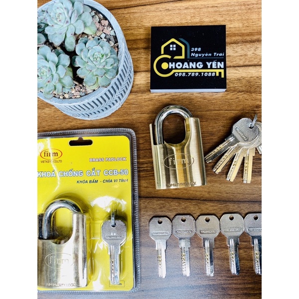 Khoá chống cắt 15 chìa vi tính, khoá móc bấm nhiều chìa firm