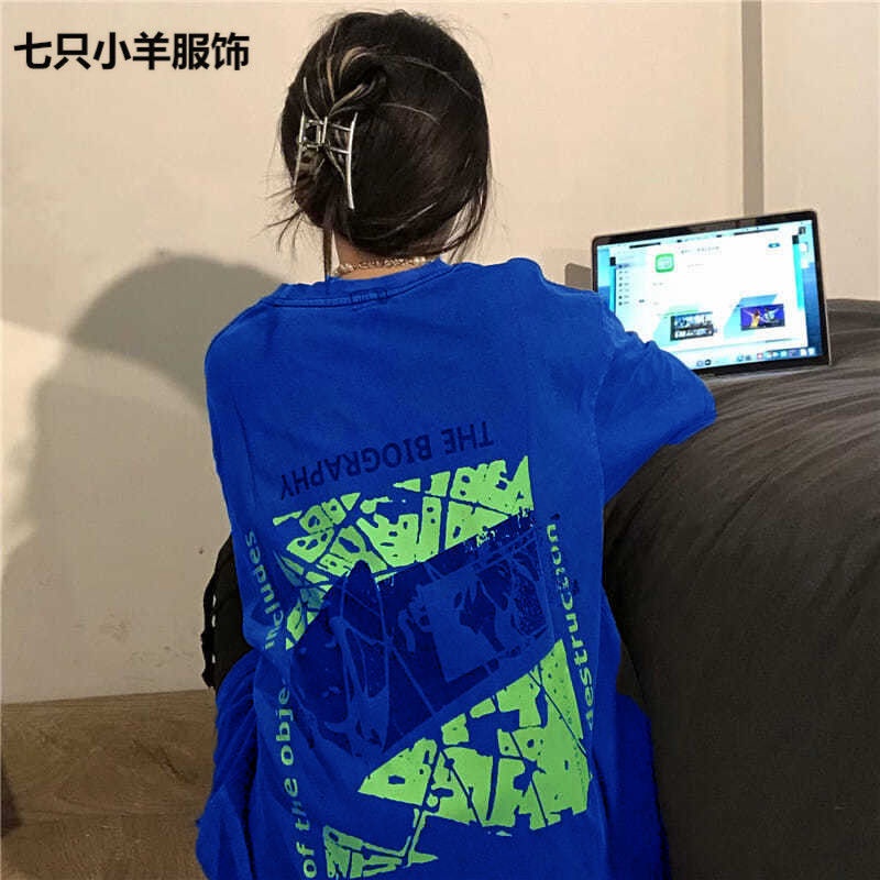 Áo Thun Dáng Rộng Tay Nửa Phong Cách Harajuku Thời Trang Hè Cá Tính Dành Cho Nữ